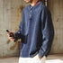 Vintage Denim Henley Neck Shirt P1844